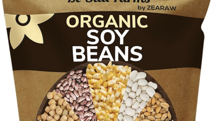Photo exmaple of Be Still Farms Organic Bulk Soybeans Best.