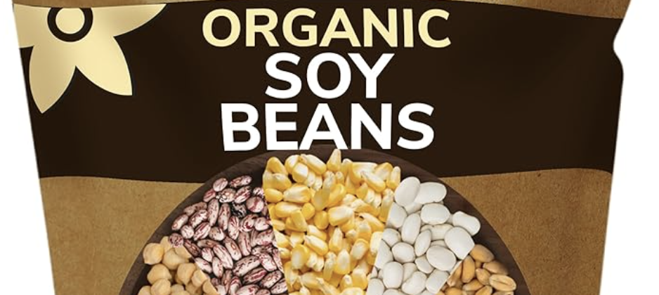 Photo exmaple of Be Still Farms Organic Bulk Soybeans Best.