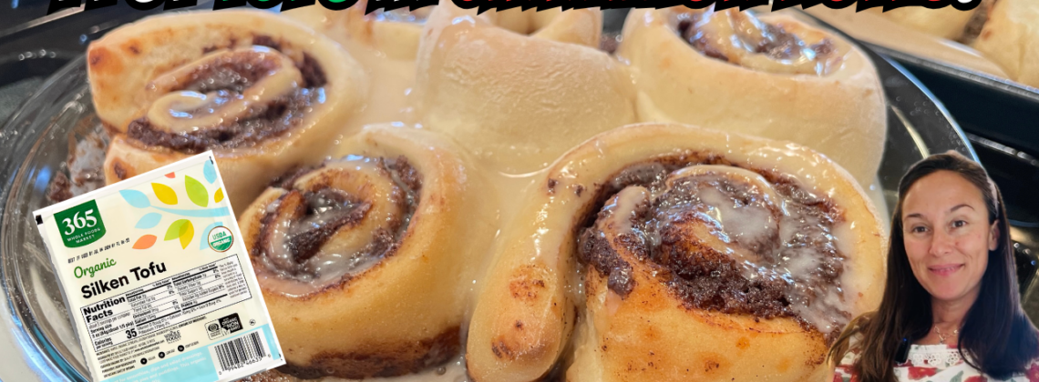 Photo example of Silken Tofu Cinnamon Rolls High Protein Vegan Eggless Recipe