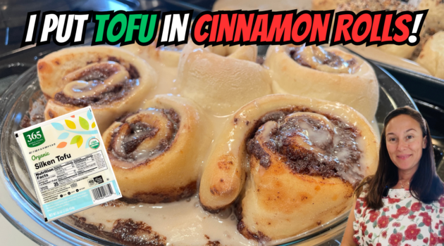 Photo example of Silken Tofu Cinnamon Rolls High Protein Vegan Eggless Recipe