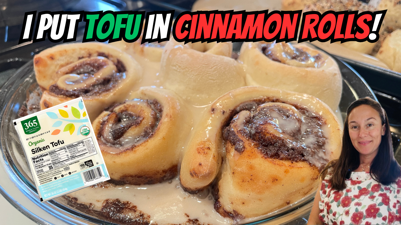 Photo example of Silken Tofu Cinnamon Rolls High Protein Vegan Eggless Recipe