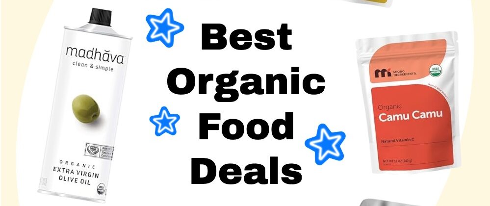 Photo example of best deals on organic food are on Amazon.