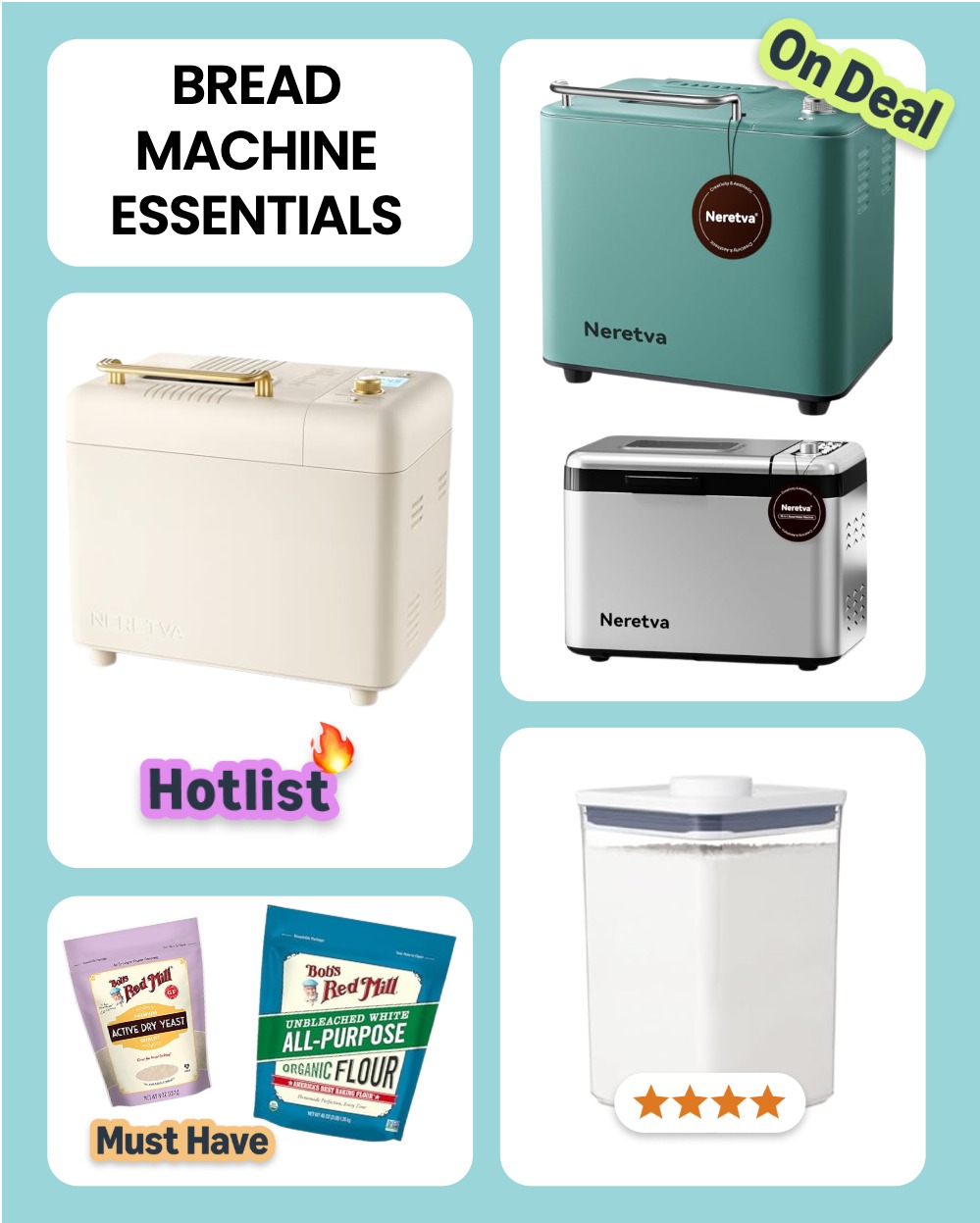 Photo example of Bread Maker Essentials on Amazon.