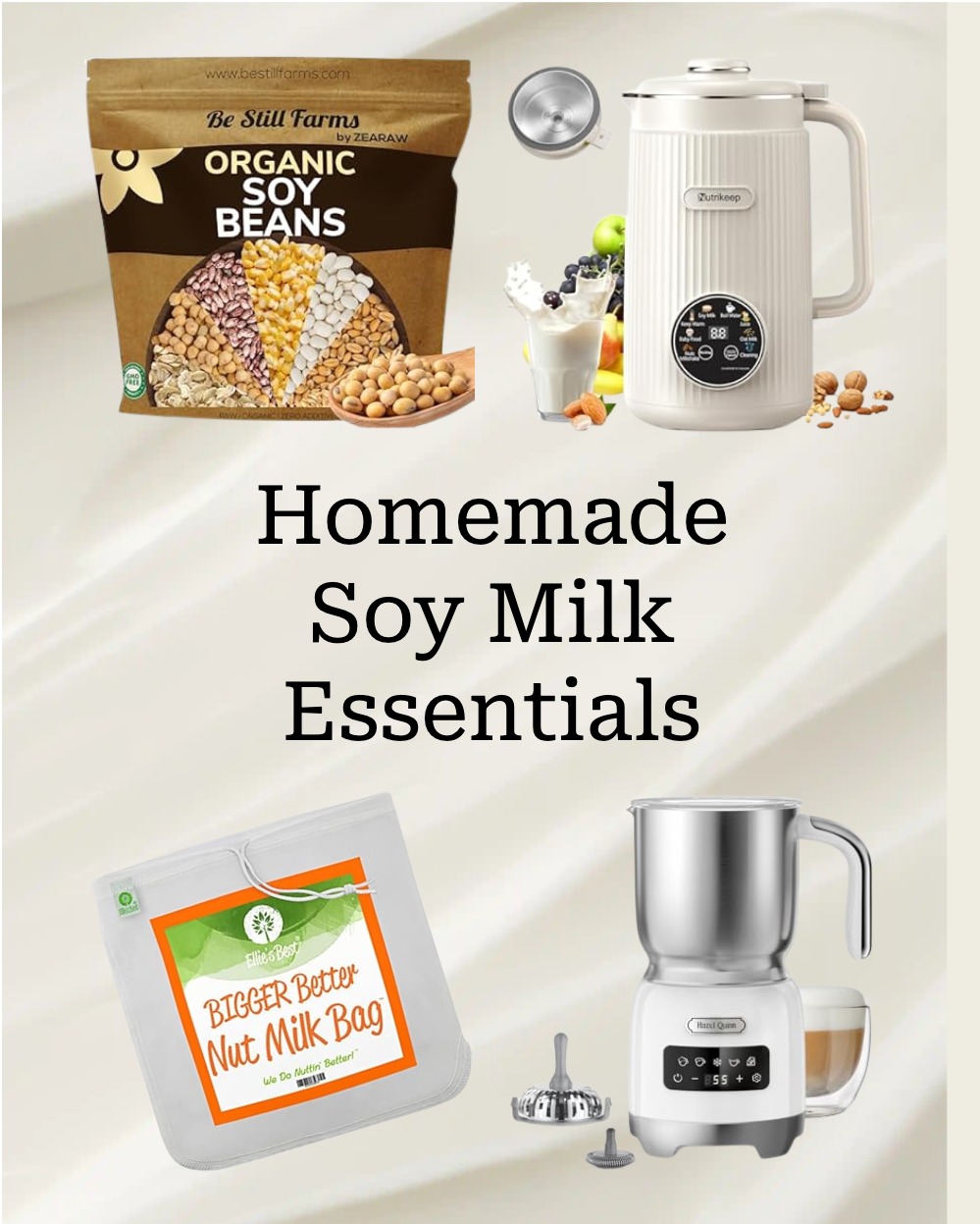 Photo example of Homemade Soy Milk Essentials from Amazon.