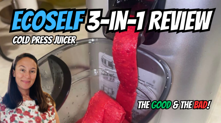 Photo example of cold ecoself press juicer with 3 filters review.