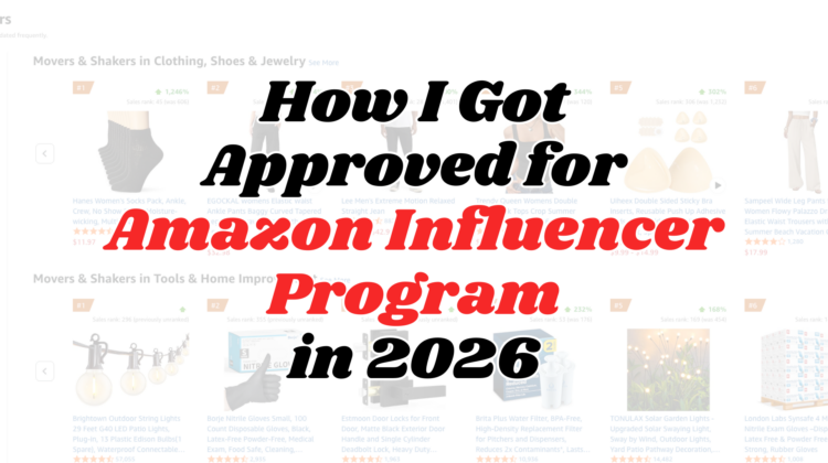 Photo example of Amazon Influencer Program requirements explained 2026