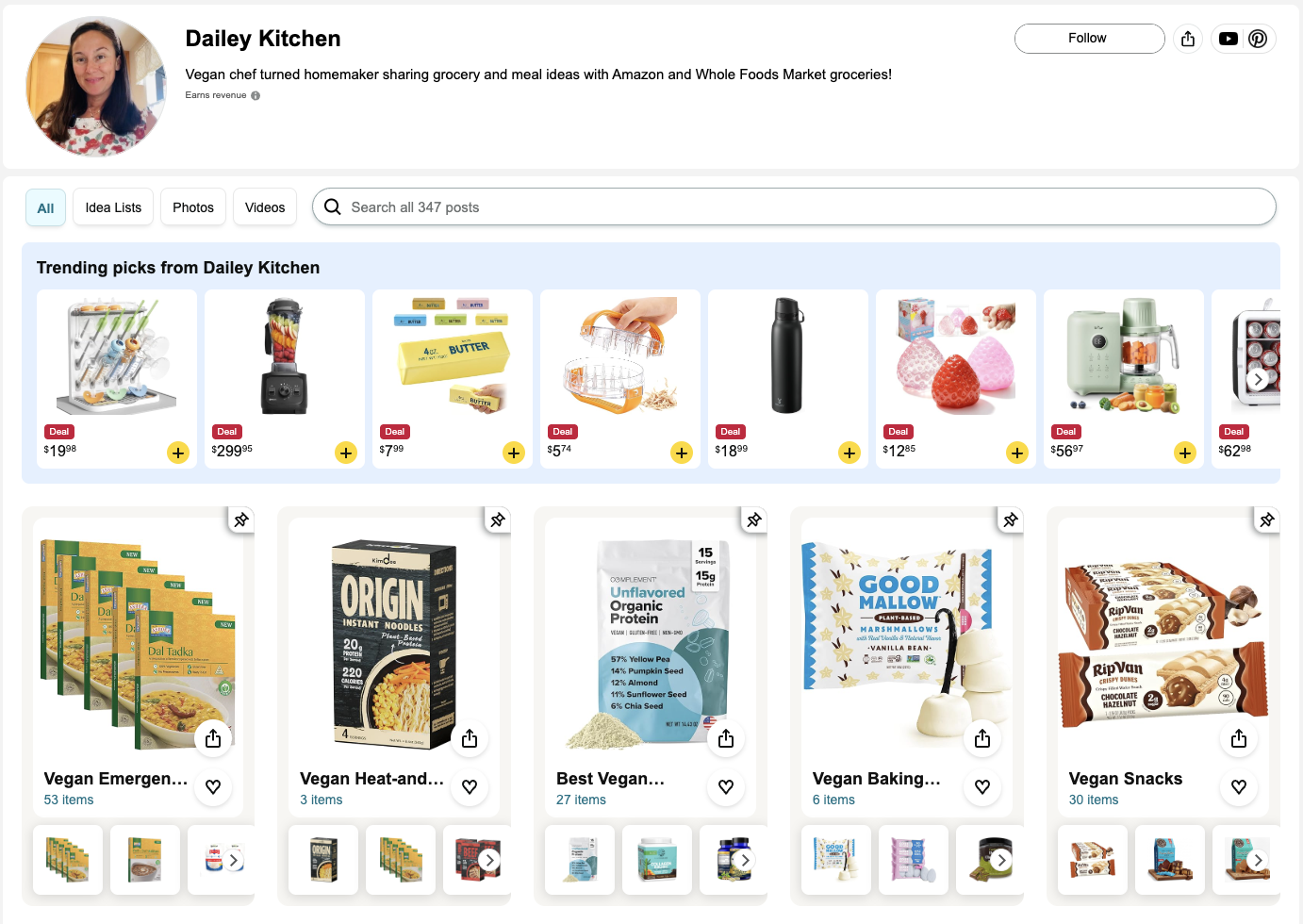 Photo example Dailey Kitchen Amazon Storefront.