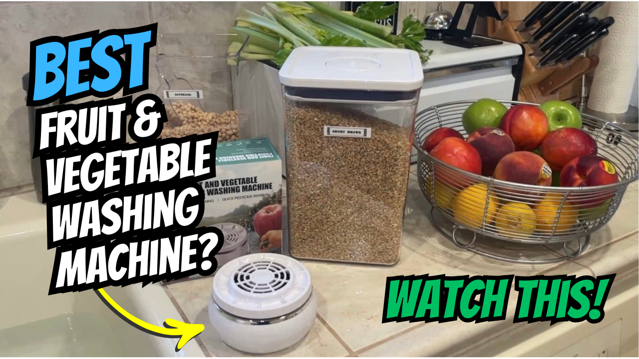 Photo example of Best vegetable and fruit washing machine ultrasonic review amazon