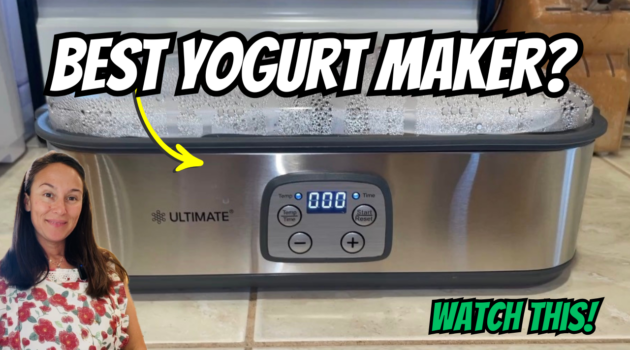 Photo example of ultimate yogurt maker strainer unboxing review test.