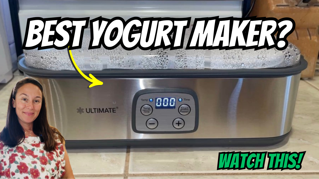 Photo example of ultimate yogurt maker strainer unboxing review test.
