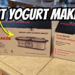 Photo example of ultimate yogurt maker strainer unboxing review test.