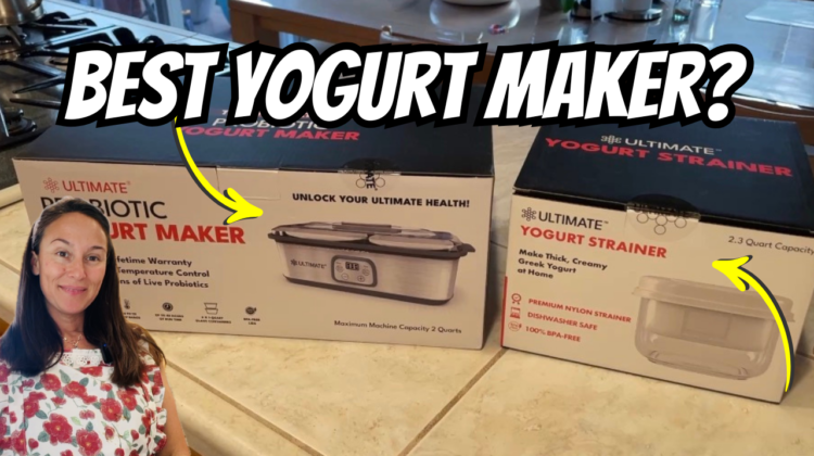 Photo example of ultimate yogurt maker strainer unboxing review test.