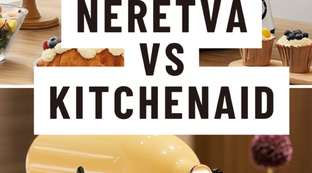 Photo example of Neretva stand mixer vs kitchenaid stand mixer.