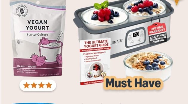 photo example of plant based yogurt making at home tools on Amazon.